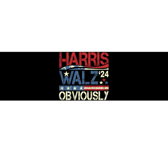 Harris Walz Obviously! Harris Waltz 2024 Election Bumper Sticker