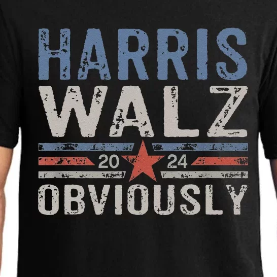 Harris Walz Obviously 2024 Harris Tim Walz Waltz 2024 Gift Pajama Set