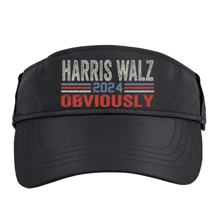 Harris Walz. Obviously. Kamala Harris Tim Walz (Waltz) 2024 Adult Drive Performance Visor