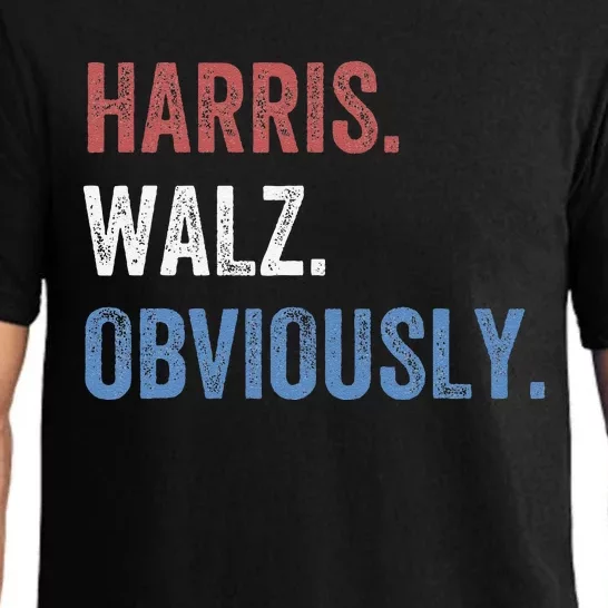 Harris. Walz. Obviously Kamala Harris & Tim Walz 2024 Pajama Set