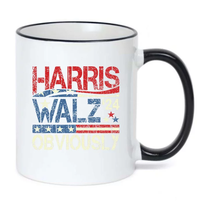 Harris Walz Obviously! Harris Waltz 2024 Election Gift Black Color Changing Mug