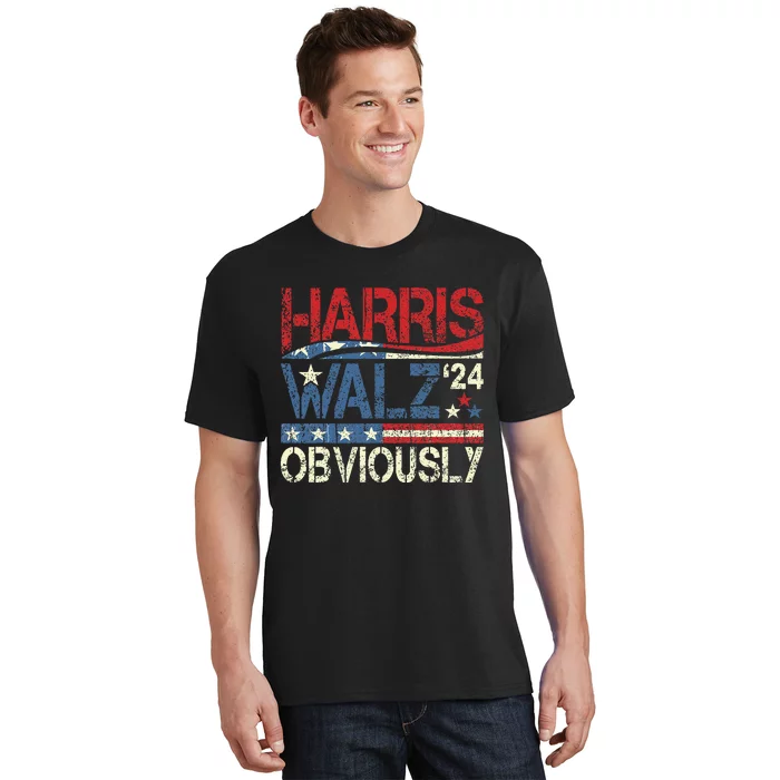 Harris Walz Obviously! Harris Waltz 2024 Election Gift T-Shirt