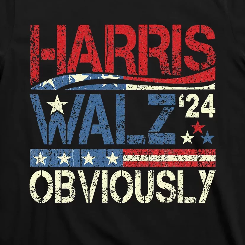 Harris Walz Obviously! Harris Waltz 2024 Election Gift T-Shirt