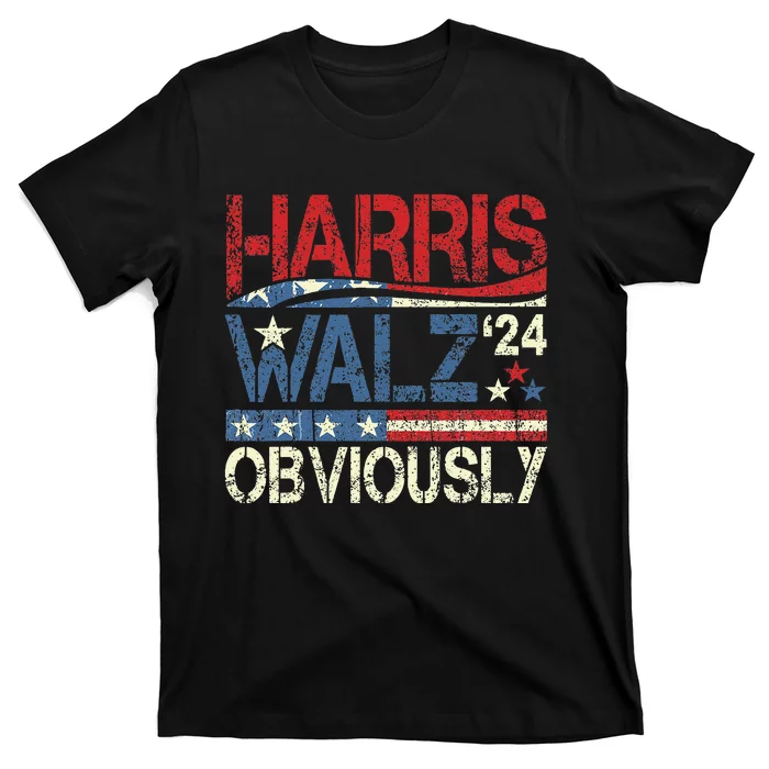 Harris Walz Obviously! Harris Waltz 2024 Election Gift T-Shirt