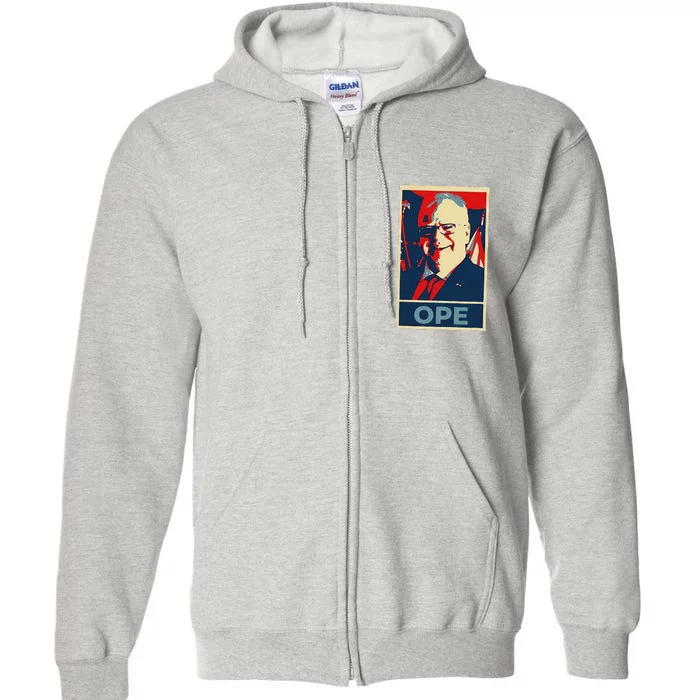 Harris Walz Ope Hope 2024 Campaign Design Full Zip Hoodie