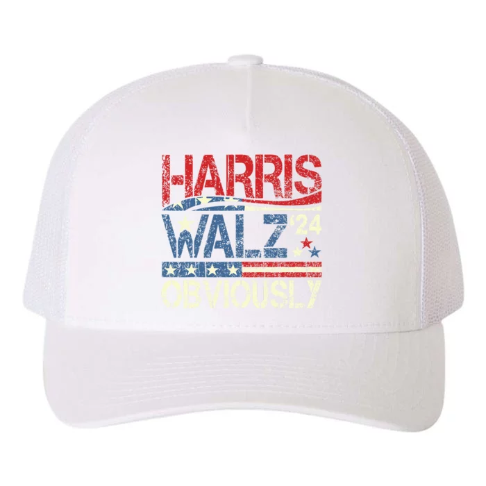 Harris Walz Obviously! Harris Waltz 2024 Election Yupoong Adult 5-Panel Trucker Hat