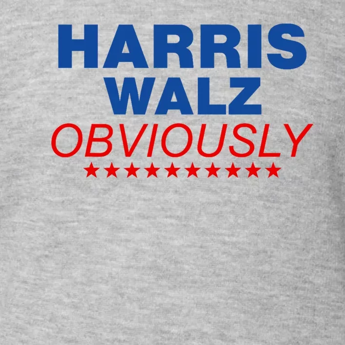 Harris Waltz Obviously 2024 Balz To The Walz Toddler Sweatshirt