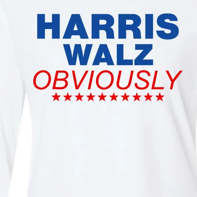 Harris Waltz Obviously 2024 Balz To The Walz Womens Cotton Relaxed Long Sleeve T-Shirt