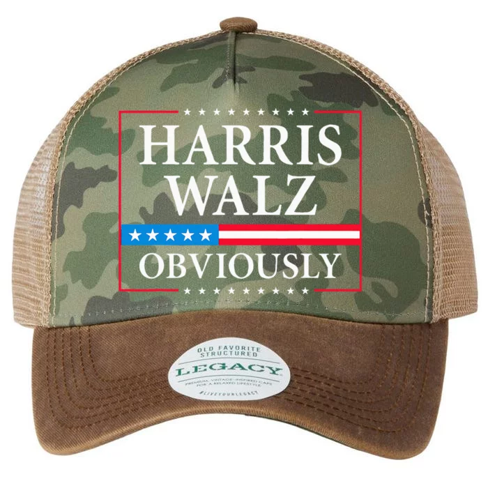 Harris Walz Obviously President Kamala Harris Waltz Election Legacy Tie Dye Trucker Hat