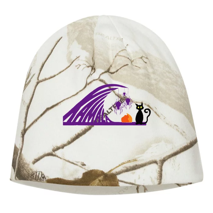 Halloween Wave Of Pruple Cats For Kamala Funny Trump Kati - Camo Knit Beanie