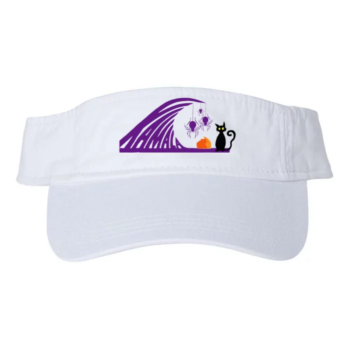 Halloween Wave Of Pruple Cats For Kamala Funny Trump Valucap Bio-Washed Visor