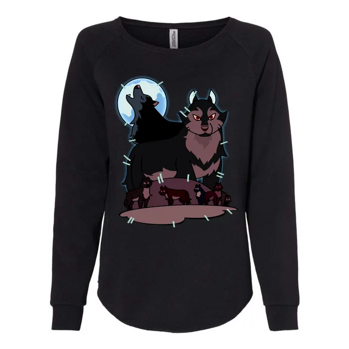 Hunter's Wolf Owl House Bad Girl Cartoon Movie Womens California Wash Sweatshirt