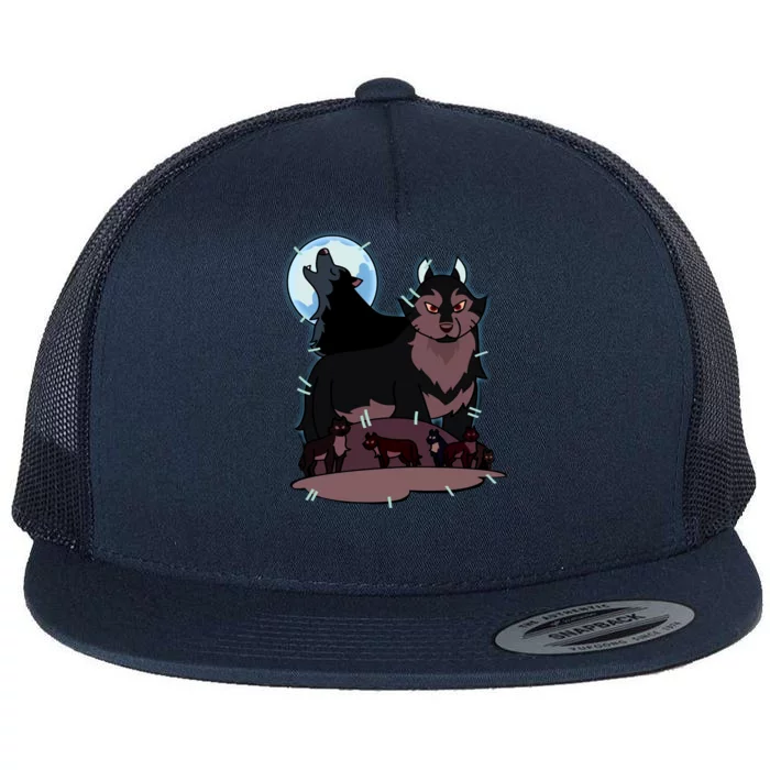 Hunter's Wolf Owl House Bad Girl Cartoon Movie Flat Bill Trucker Hat