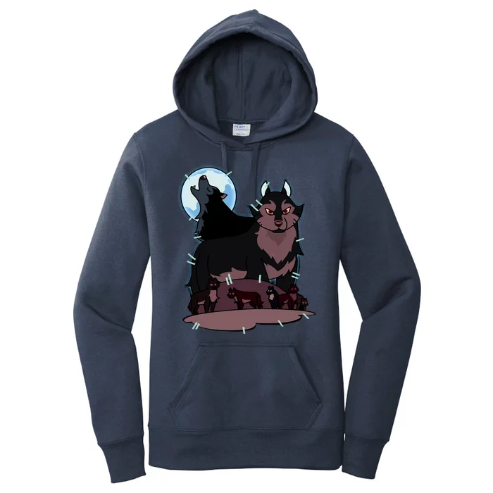 Hunter's Wolf Owl House Bad Girl Cartoon Movie Women's Pullover Hoodie