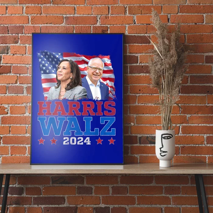 Harris Walz President Election 2024 Kamala Harris Tim Walz Poster