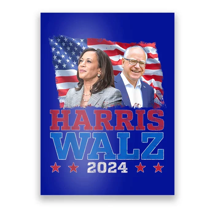 Harris Walz President Election 2024 Kamala Harris Tim Walz Poster