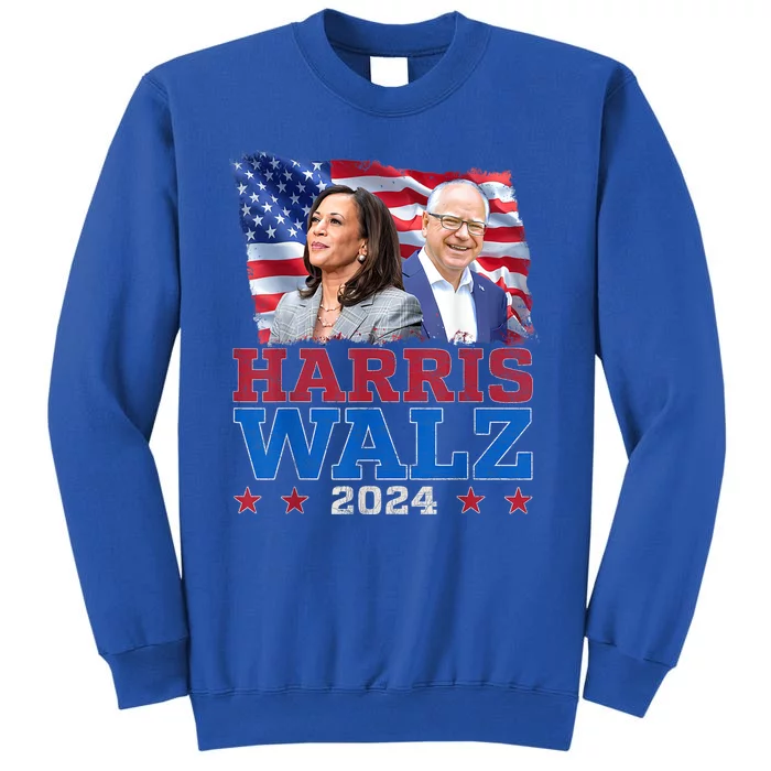 Harris Walz President Election 2024 Kamala Harris Tim Walz Tall Sweatshirt