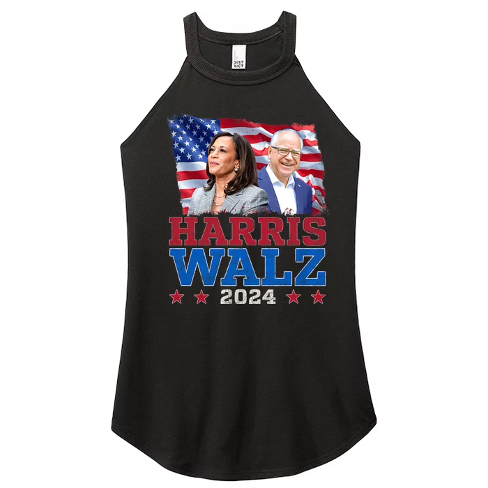 Harris Walz President Election 2024 Kamala Harris Tim Walz Women’s Perfect Tri Rocker Tank