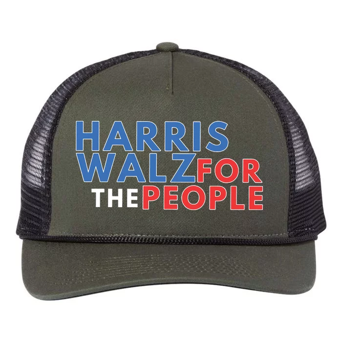 Harris Walz President Kamala Harris 2024 Retro Rope Trucker Hat Cap