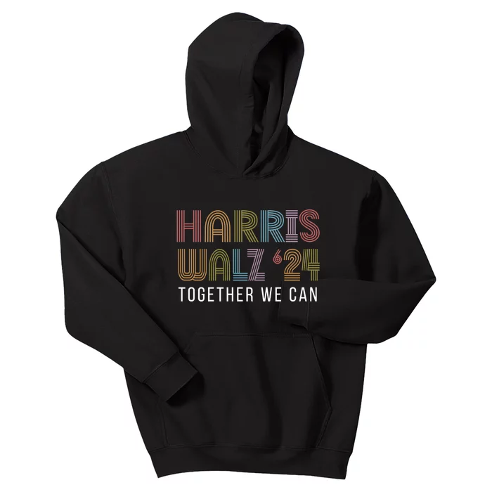 Harris Walz Pride 2024 Harris Waltz Madam President Election Kids Hoodie