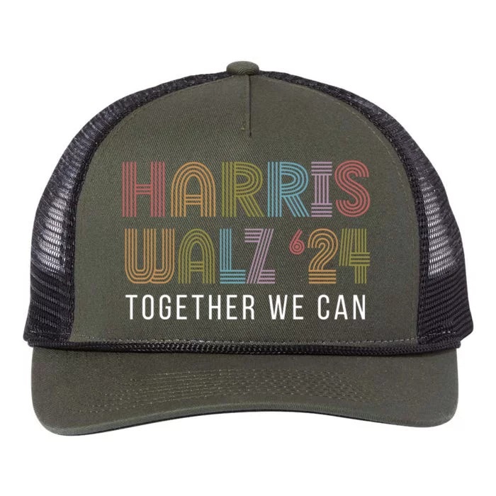 Harris Walz Pride 2024 Harris Waltz Madam President Election Retro Rope Trucker Hat Cap