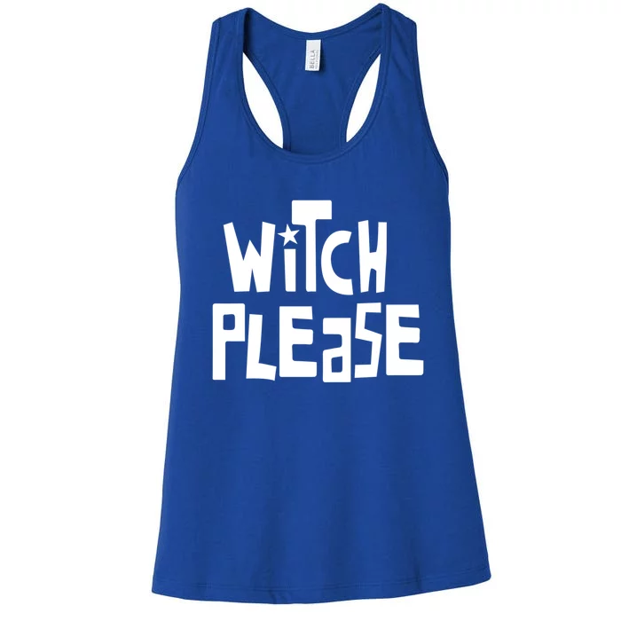 Halloween Witch Please Abh058 Funny Gift Women's Racerback Tank