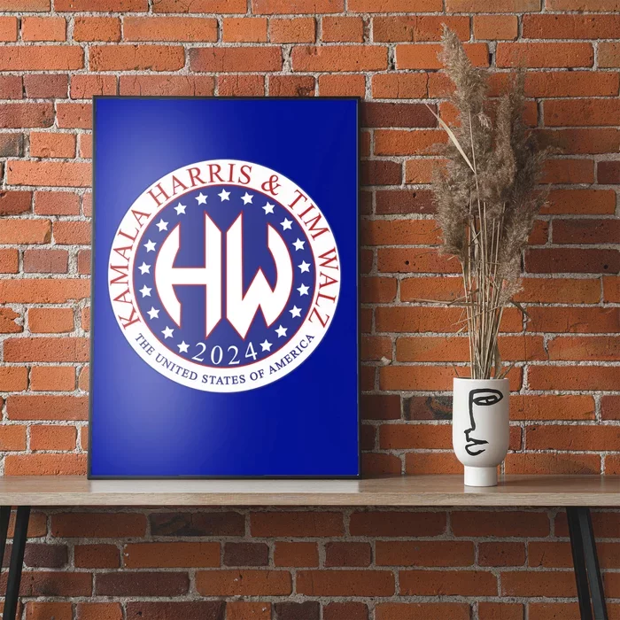 Harris Walz President Vice President Election Seal Gift Poster