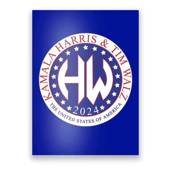 Harris Walz President Vice President Election Seal Gift Poster