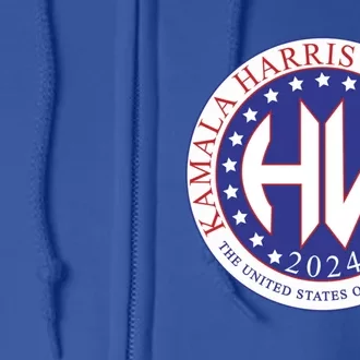 Harris Walz President Vice President Election Seal Gift Full Zip Hoodie