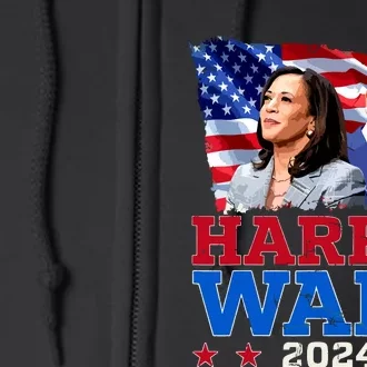 Harris Walz President Election 2024 Kamala Harris Tim Walz Full Zip Hoodie