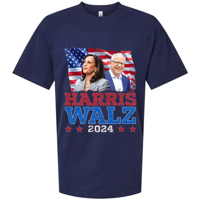 Harris Walz President Election 2024 Kamala Sueded Cloud Jersey T-Shirt