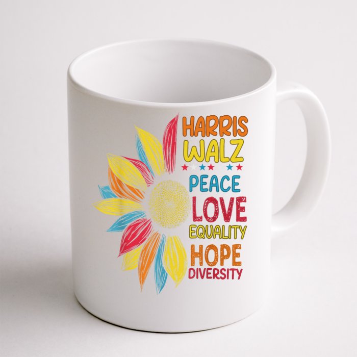 Harris Waltz Peace Love Equality Hope Diversity Front & Back Coffee Mug