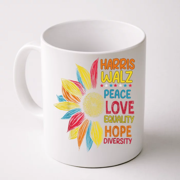 Harris Waltz Peace Love Equality Hope Diversity Front & Back Coffee Mug