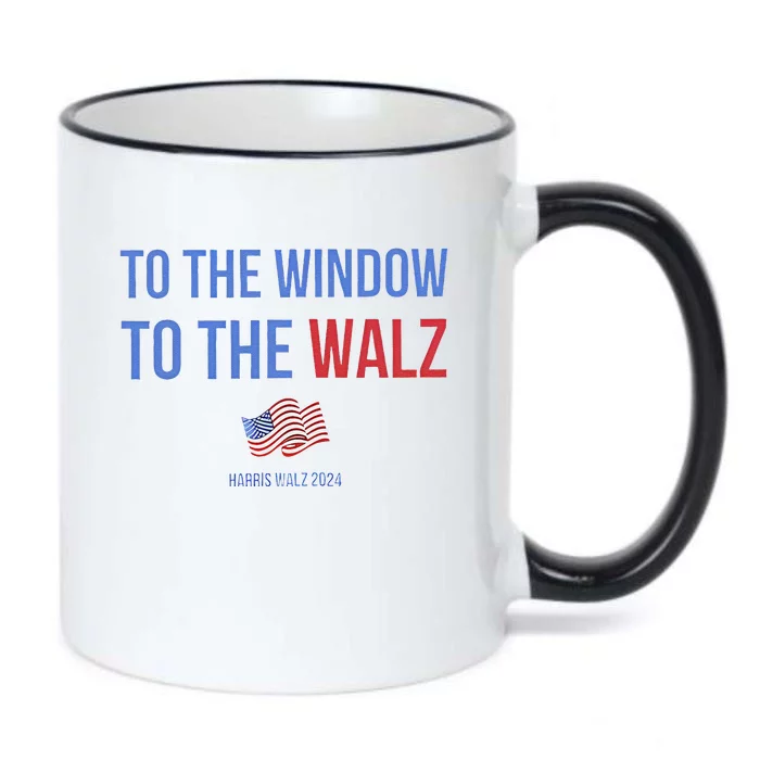 Harris Walz Presidential Election To The Window To The Walz Black Color Changing Mug