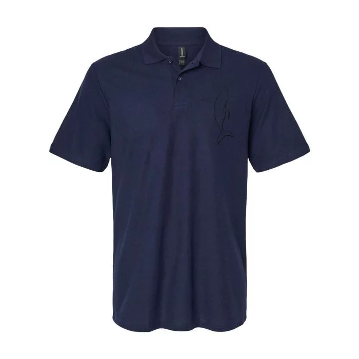 Humpback Whale | Playful And The Whales Softstyle Adult Sport Polo