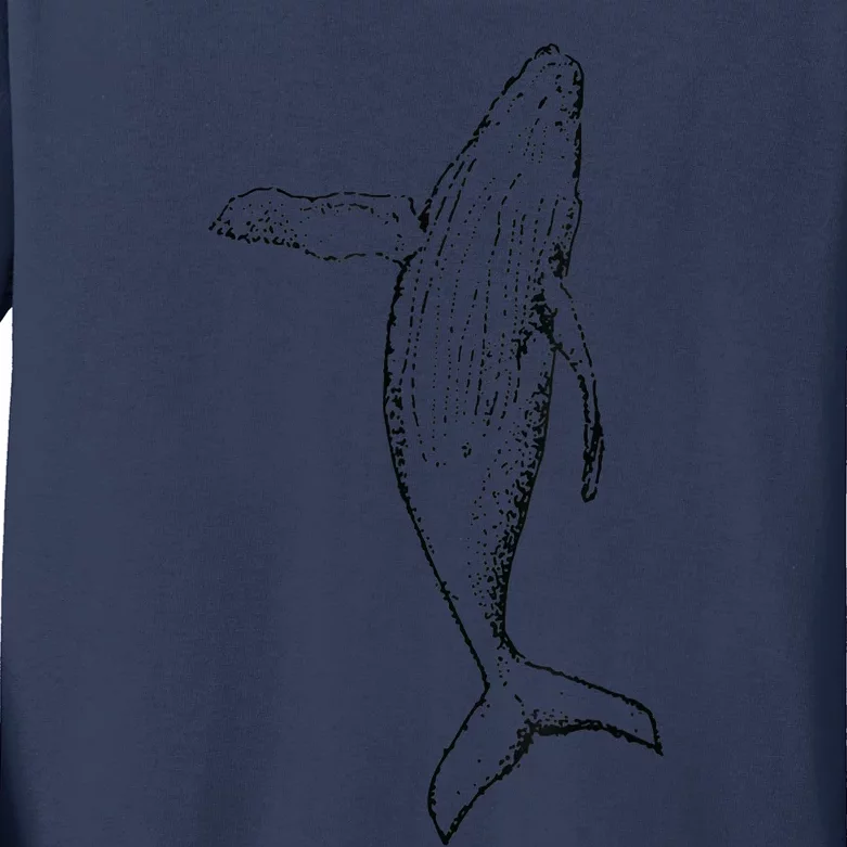 Humpback Whale | Playful And The Whales Kids Long Sleeve Shirt