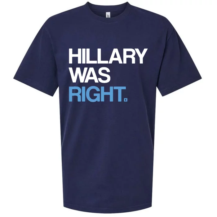 Hillary Was Right Liberal Democrat Sueded Cloud Jersey T-Shirt