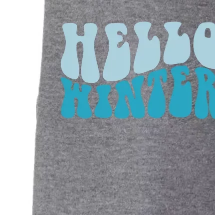 Hello Winter Retro Doggie 3-End Fleece Hoodie