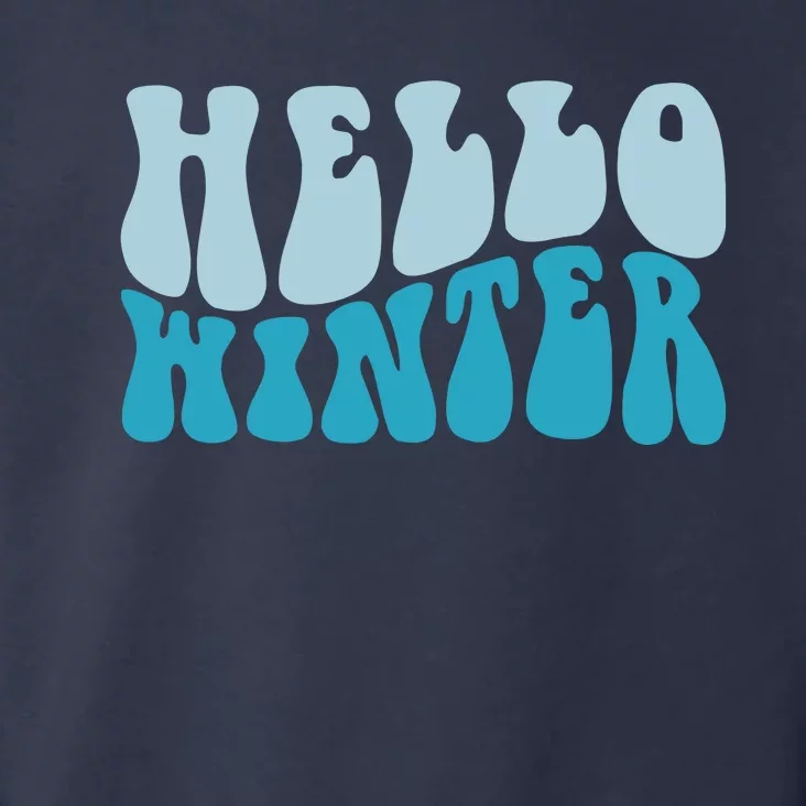 Hello Winter Retro Toddler Hoodie