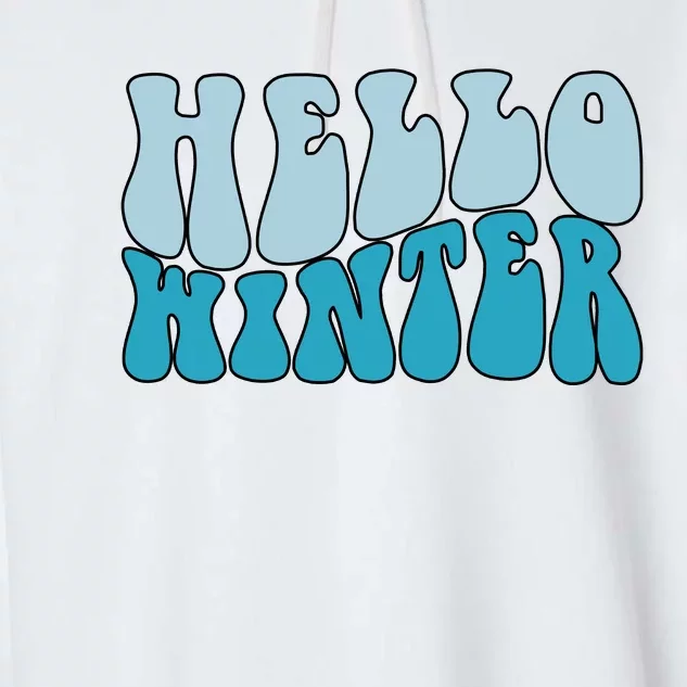 Hello Winter Retro Garment-Dyed Fleece Hoodie