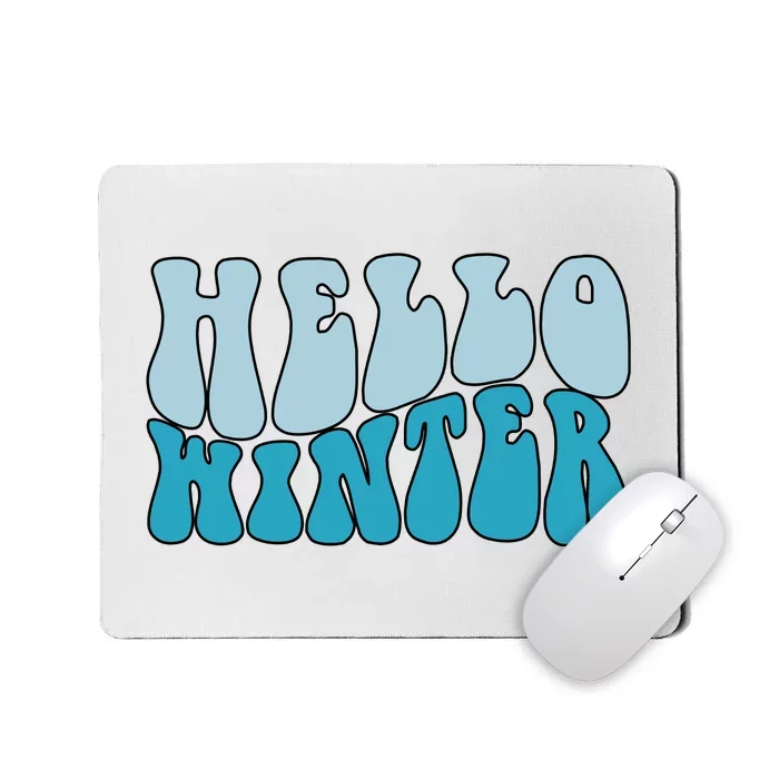 Hello Winter Retro Mousepad