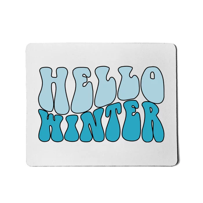 Hello Winter Retro Mousepad