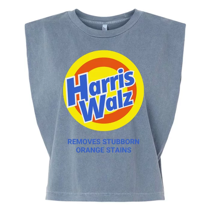 Harris Walz Removes Stubborn Orange Stains Support Kamala Harris 2024 Garment-Dyed Women's Muscle Tee