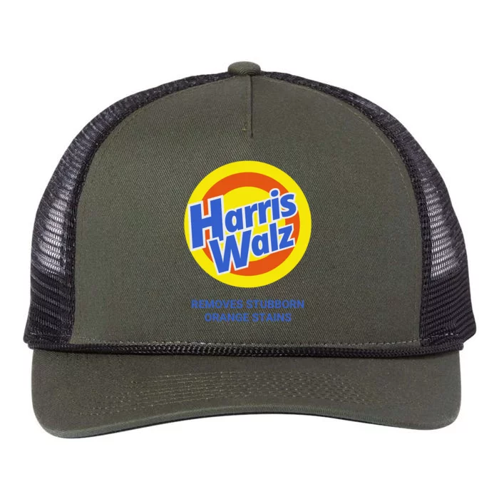 Harris Walz Removes Stubborn Orange Stains Support Kamala Harris 2024 Retro Rope Trucker Hat Cap