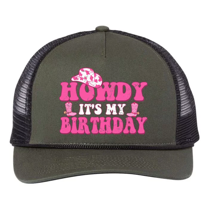 Howdy Western Retro Cowboy Hat Its My Birthday Retro Rope Trucker Hat Cap