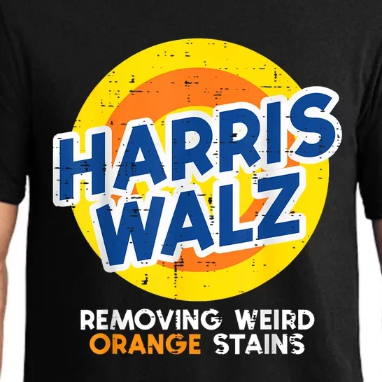 Harris Walz Removing Weird Orange Stains Pajama Set