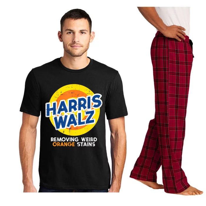 Harris Walz Removing Weird Orange Stains Pajama Set