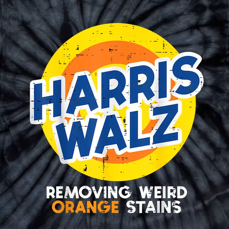 Harris Walz Removing Weird Orange Stains Tie-Dye T-Shirt