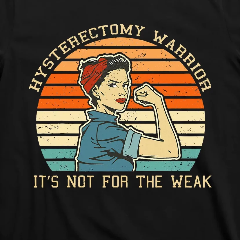 Hysterectomy Warrior Retro Uterus Removal Surgery Recovery T-Shirt