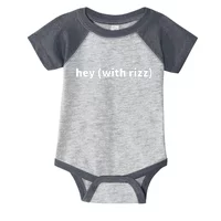 Hey With Rizz Viral Trending Social Media Baby Long Sleeve